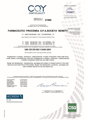 ISO 13485 2016 Pagina 1